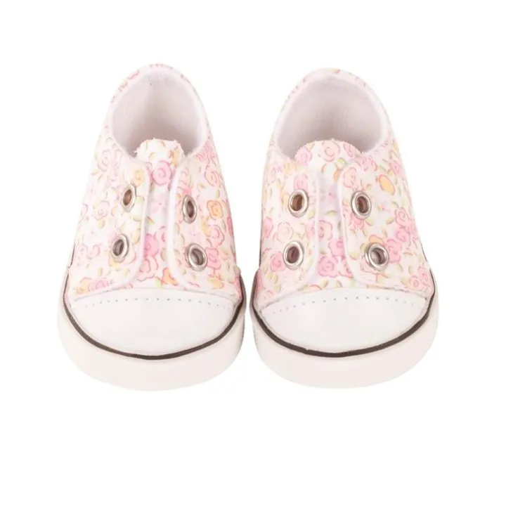 Accessoires pour poupée Götz 42-50 cm - Baskets Petites Fleurs