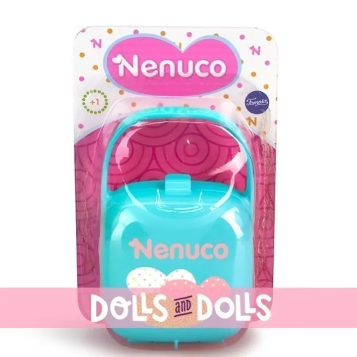 Accessoires pour poupée Nenuco - Sucette avec étui bleu