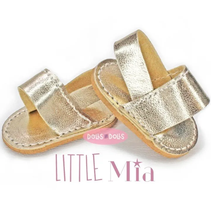 Accessoires pour poupée Nines d'Onil 23 cm - Little Mia - Sandales dorées