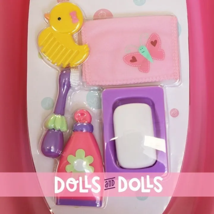 Accessoires pour poupées Berenguer - Baignoire avec 5 accessoires