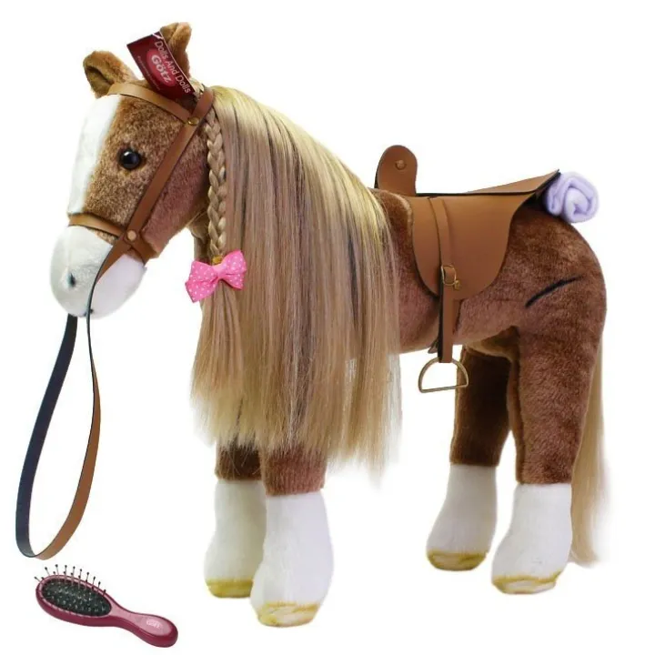 Cheval marron pour poupées jusqu'à 50 cm Götz