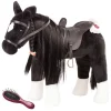 Cheval noir pour poupées jusqu'à 50 cm Götz