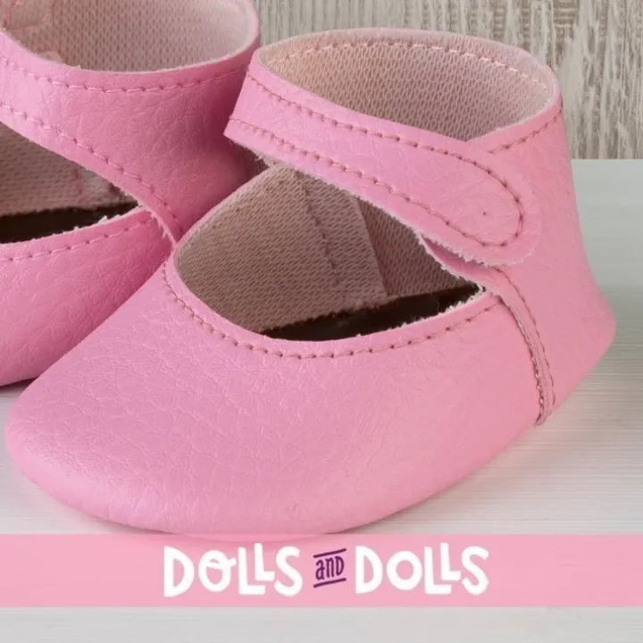 Compléments pour poupée Así 43 à 46 cm - Chaussons roses pour poupées María, Pablo, Leo, Real Reborn et Limited Series