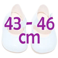 Compléments pour poupée Así 43 à 46 cm - Chaussures bleu clair pour poupée María, Pablo, Leo et série limitée
