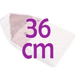Compléments pour poupée Así 36 cm - Gigoteuse rose moyenne avec étoiles blanches