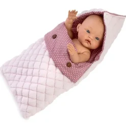 Compléments pour poupée Así 36 cm - Gigoteuse rose moyenne avec étoiles blanches