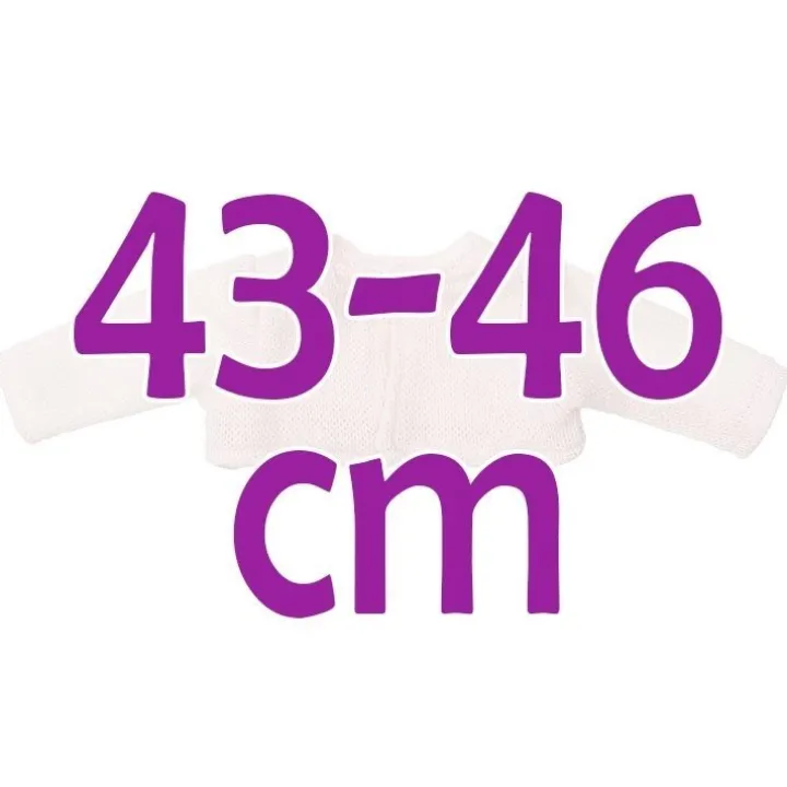 Compléments pour poupée Así 43 à 46 cm - Veste en tricot rose pour poupée María, Pablo, Leo et série limitée