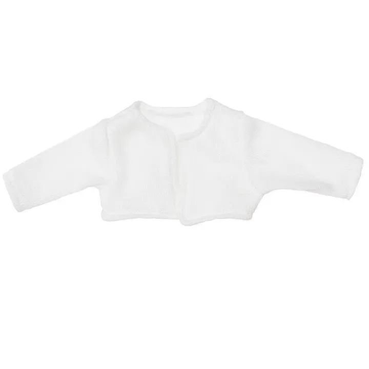 Compléments pour poupée Así 43 à 46 cm - Veste tricotée blanche pour poupée María, Pablo, Leo et série limitée
