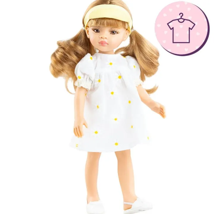 Ensemble pour poupée Paola Reina 32 cm - Las Amigas - Ksenia - Robe marguerite