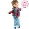 Ensemble pour poupée Paola Reina 32 cm - Las Amigas Articulée - Miguel - Veste à carreaux et jeans