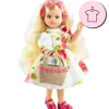 Ensemble pour poupée Paola Reina 32 cm - Las Amigas Articulée - Concha - Robe à fleurs et panier