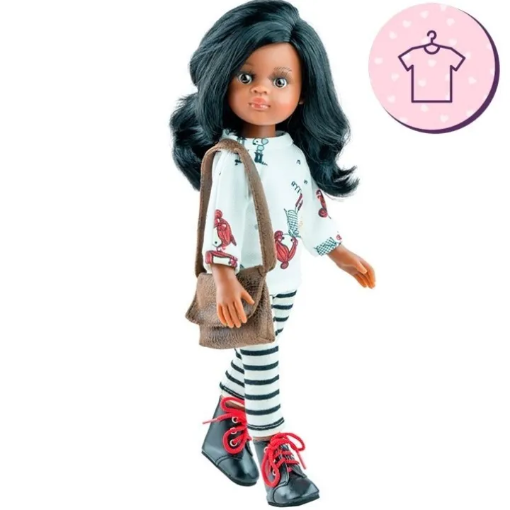 Ensemble pour poupée Paola Reina 32 cm - Las Amigas - Ensemble de poupées et sac Nora