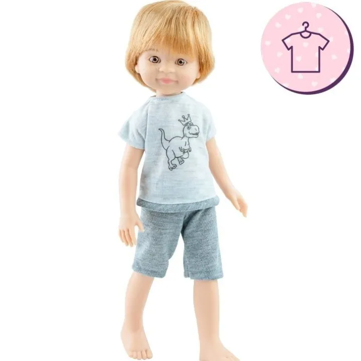 Ensemble pour poupée Paola Reina 32 cm - Las Amigas - Pyjama dinosaure Dario