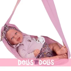 Poupée Antonio Juan 42 cm - Carla, nouveau-né, dans son écharpe de portage