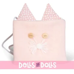 Poupée Antonio Juan 42 cm - Nouveau-né Lea avec sac à chat