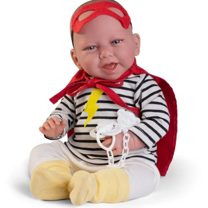 Poupée Antonio Juan 42 cm - Nouveau-né Carlo superhero