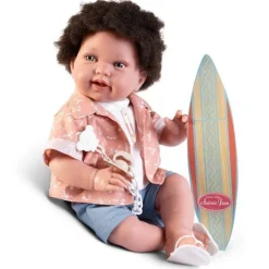 Poupée Antonio Juan 42 cm - Nouveau-né surfant Pipo