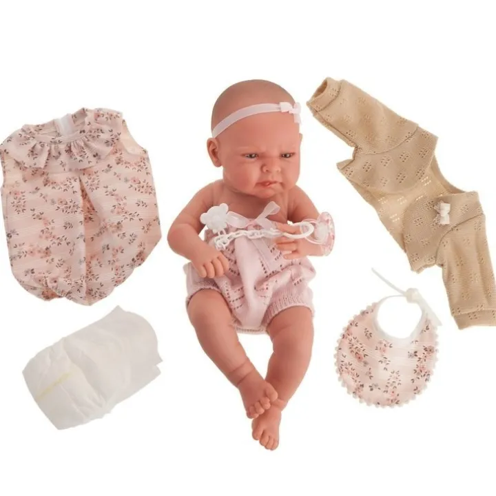 Poupée Antonio Juan 42 cm - Nouveau-né Lea trousseau