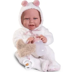 Poupée Antonio Juan 42 cm - Poids Spécial - Nouveau-né peluche Carla