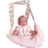 Poupée Antonio Juan 52 cm - "Mi primer Reborn" Daniela avec le porte-bébé