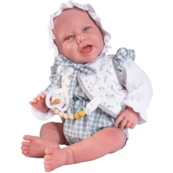 Poupée Antonio Juan 42 cm - Sweet Reborn Carla avec bonnet et coussin étoilé