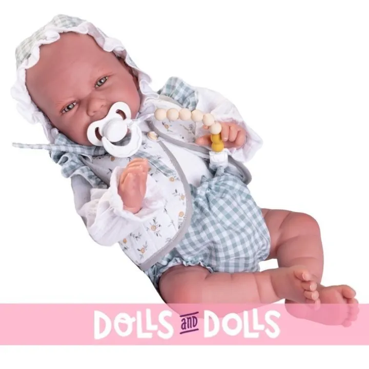 Poupée Antonio Juan 42 cm - Sweet Reborn Carla avec bonnet et coussin étoilé