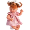 Poupée Así 36 cm - Guille en robe à carreaux rose avec col en mousseline rose