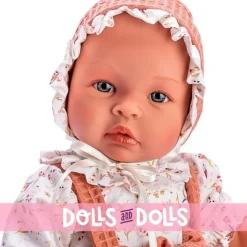 Poupée Así 46 cm - Leo en chemise et jupe à fleurs avec bretelles de chaudron