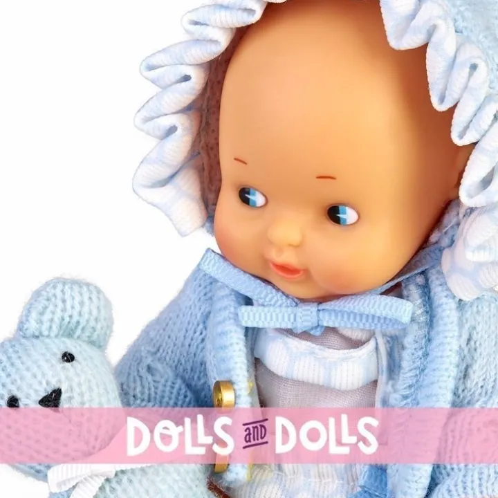 Poupée classique Barriguitas 15 cm - Ensemble bébé avec vêtements bleus