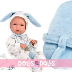 Poupée Llorens 35 cm - Bimbo avec siège bébé