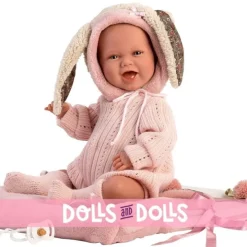 Poupée Llorens 42 cm - Newborn Mimi Smiles avec sac de poussette