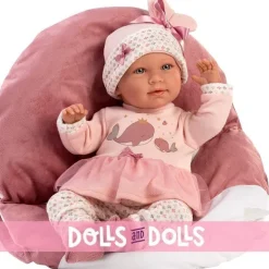 Poupée Llorens 40 cm - Pleurer Mimi nouveau-né avec porte-bébé