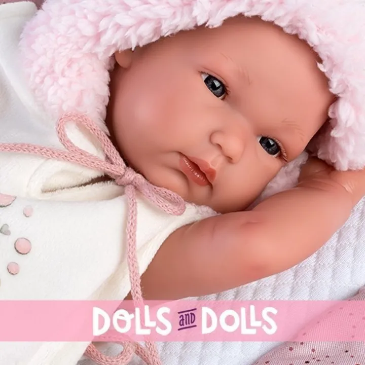 Poupée Llorens 35 cm - Salle de bain Bimba avec table à langer