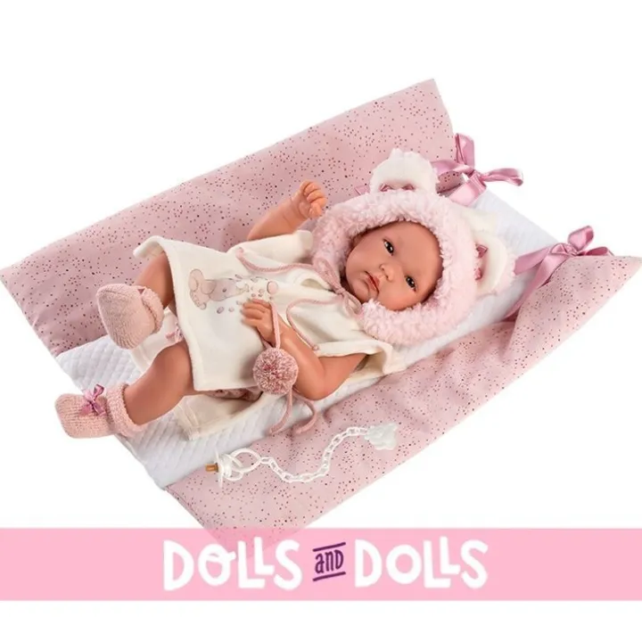 Poupée Llorens 35 cm - Salle de bain Bimba avec table à langer