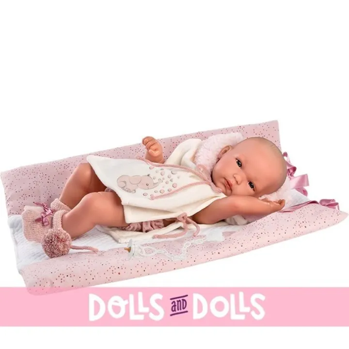 Poupée Llorens 35 cm - Salle de bain Bimba avec table à langer