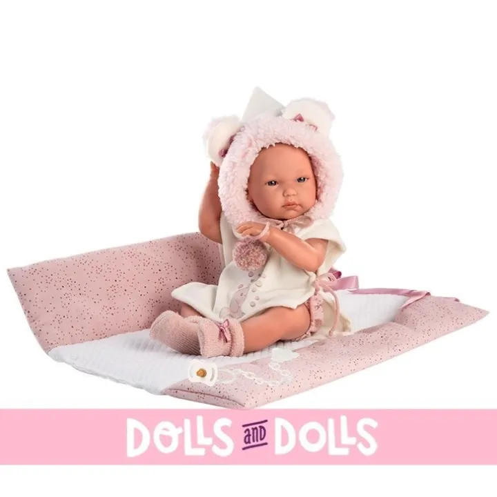 Poupée Llorens 35 cm - Salle de bain Bimba avec table à langer