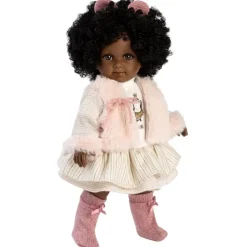 Poupée Llorens 35 cm - Zuri avec robe et veste pingouin