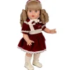 Poupée Mariquita Pérez 50 cm - Avec robe et capuche bordeaux