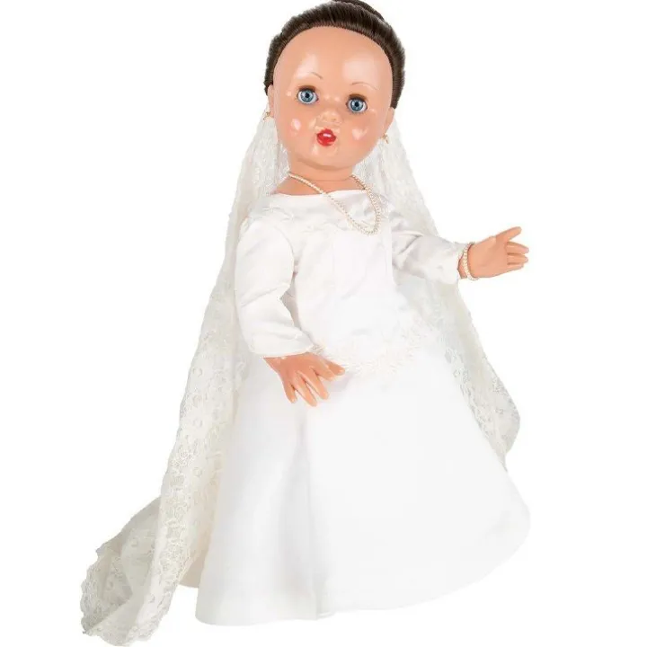 Poupée Mariquita Pérez 50 cm - Série spéciale de mariage (habillée comme une mariée)