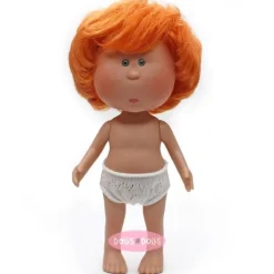 Poupée Nines d'Onil 23 cm - Little Mio aux cheveux roux ondulés - Sans vêtements