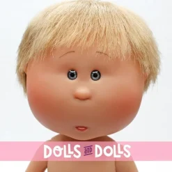 Poupée Nines d'Onil 23 cm - Little Mio aux cheveux blonds raides - Sans vêtements