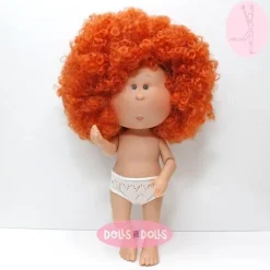 Poupée Nines d'Onil 30 cm - Mia ARTICULÉE - Mia aux cheveux roux bouclés - Sans vêtements