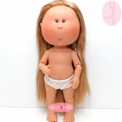 Poupée Nines d'Onil 30 cm - Mia ARTICULÉE - Mia blonde avec des cheveux raides - Sans vêtements