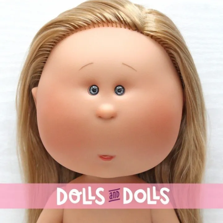 Poupée Nines d'Onil 30 cm - Mia ARTICULÉE - Mia blonde avec des cheveux raides - Sans vêtements