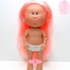 Poupée Nines d'Onil 30 cm - Mia ARTICULÉE - Mia avec des cheveux raides roses - Sans vêtements