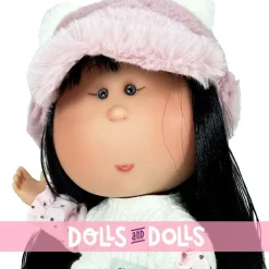 Poupée Nines d'Onil 30 cm - Mia ARTICULÉE - asiatique avec robe et chapeau à pois