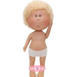 Poupée Nines d'Onil 30 cm - Mio blonde aux cheveux bouclés - Sans vêtements