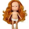 Poupée Nines d'Onil 30 cm - Pippa aux cheveux roux ondulés et aux yeux verts - Sans vêtements