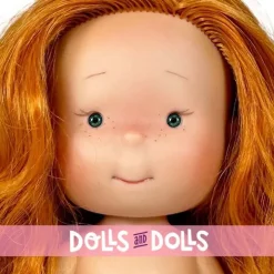 Poupée Nines d'Onil 30 cm - Pippa aux cheveux roux ondulés et aux yeux verts - Sans vêtements