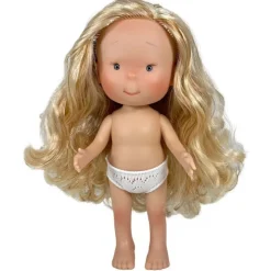 Poupée Nines d'Onil 30 cm - Pippa avec des cheveux blonds raides et des yeux gris - Sans vêtements